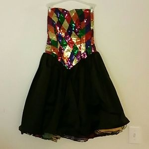 Vintage Evening/Prom Mini Dress